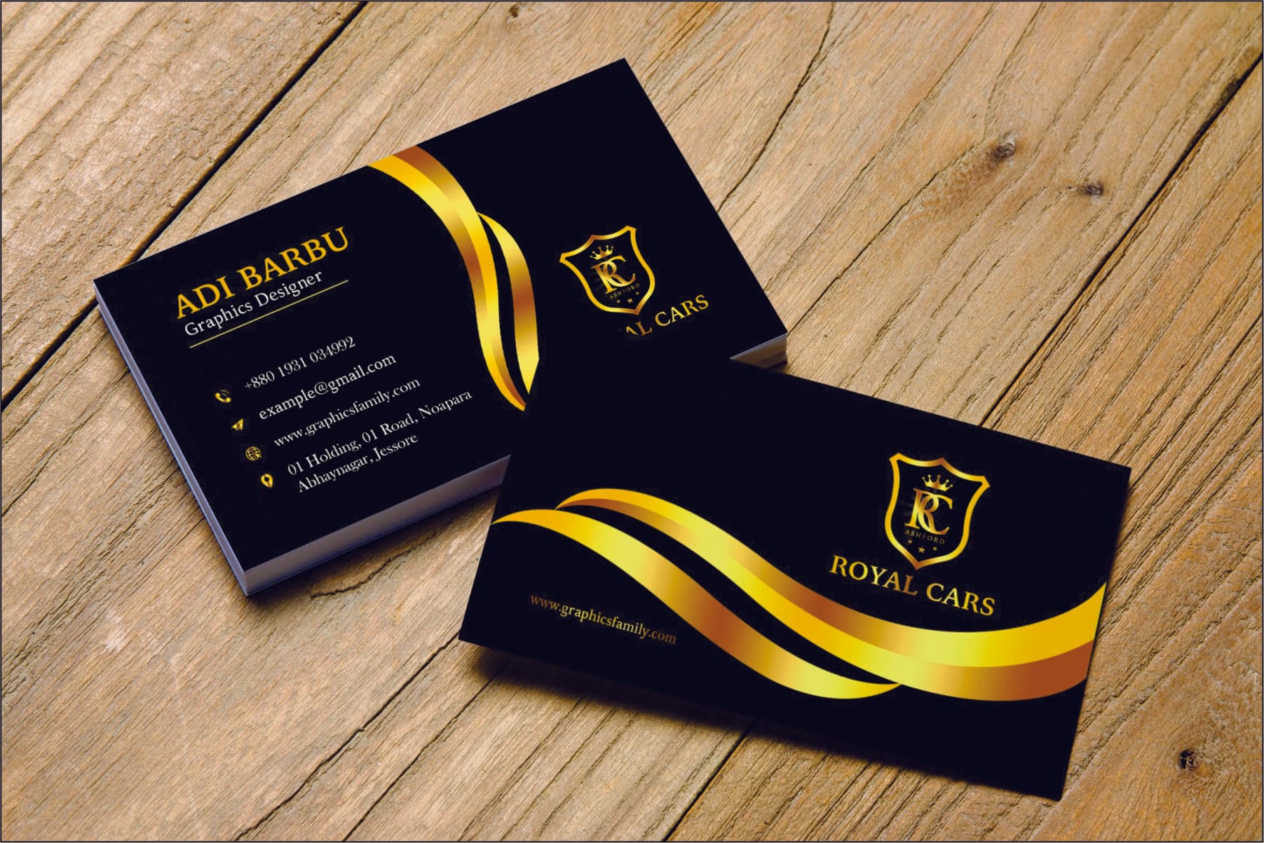 Portfolio image for Luxury Business Card, a Stationery project.